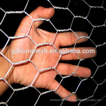 Hexagonal wire netting for stone wall